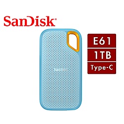 SanDisk E61 1TB 2.5吋行動固態硬碟 (天藍)