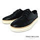 TINO BELLINI 男款都市休閒牛皮撞色設計綁帶鞋-黑 product thumbnail 1