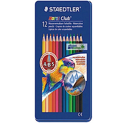 STAEDTLER 施德樓 水性色鉛筆組 12色