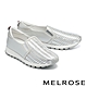 休閒鞋 MELROSE 美樂斯 質感時髦編織造型真皮厚底休閒鞋－銀 product thumbnail 1