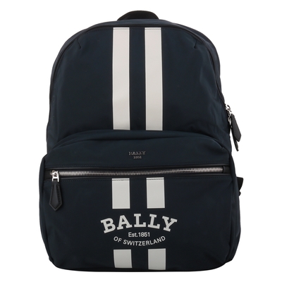 BALLY Fixie 附斜背小袋再生尼龍雙肩後背包(海軍藍)