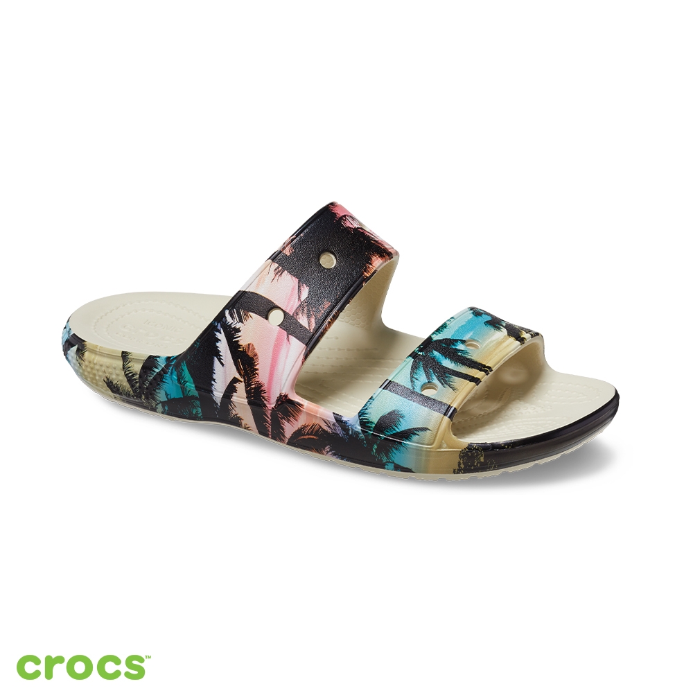 Crocs 卡駱馳 (中性鞋) 經典度假風雙帶拖鞋-207856-2Y3