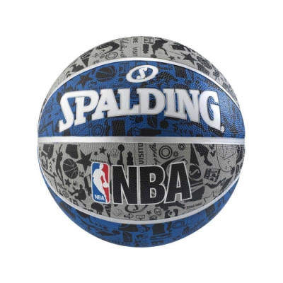 SPALDING NBA 街頭塗鴉系列 藍色 7號籃球