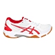 ASICS GEL-ROCKET 10 女排羽球鞋-排球 羽毛球 亞瑟士 1072A056-100 白紅 product thumbnail 1
