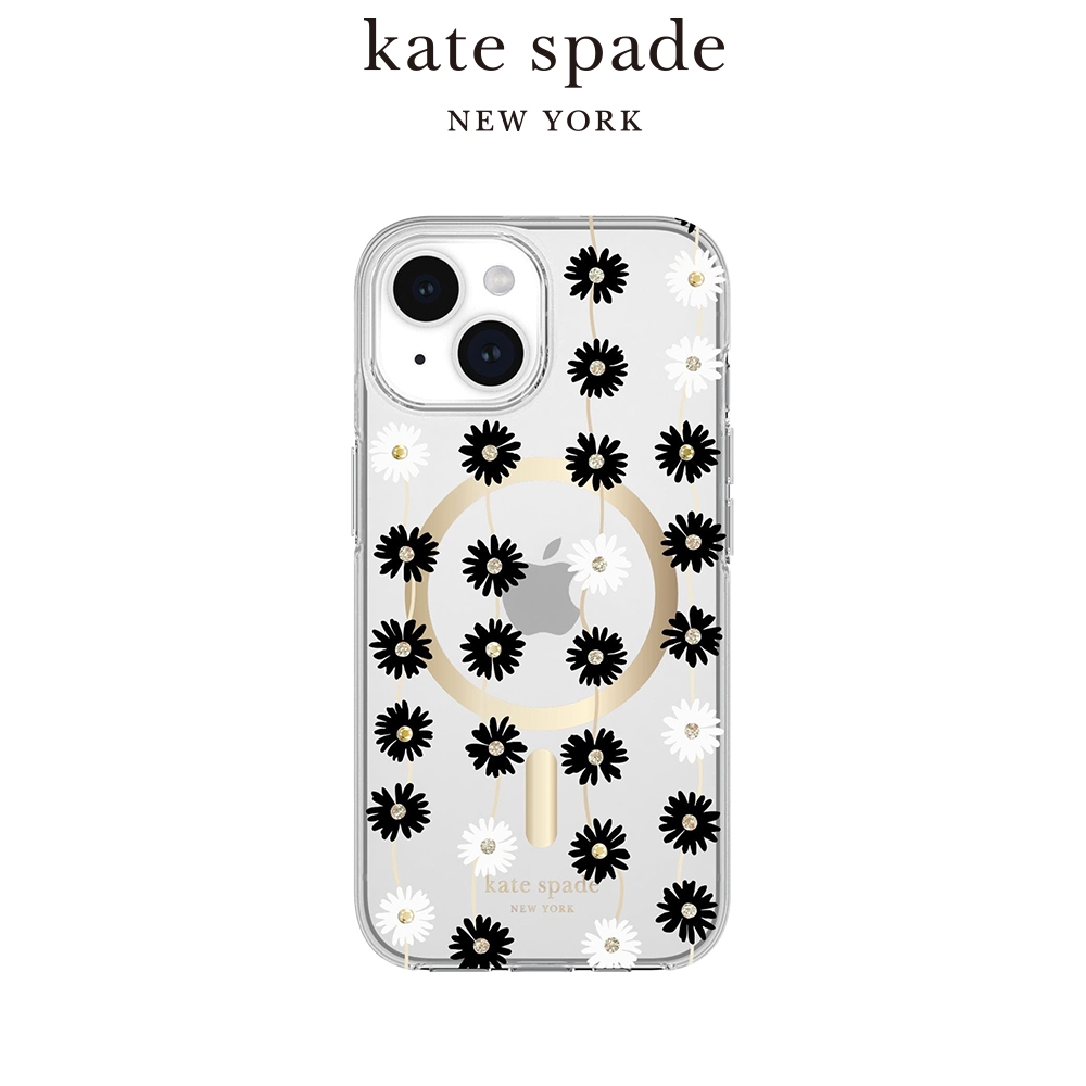 【kate spade】iPhone 15系列 MagSafe 精品手機殼 雛菊花戀