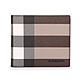 BURBERRY 經典格紋環保帆布多卡夾層對折短夾-暗樺木棕色 product thumbnail 1