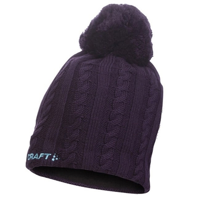 【Craft】AA loft hat 毛線保暖帽.彈性透氣保暖針織羊毛帽.毛線帽_1900972-1399 深紫
