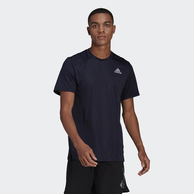 ADIDAS OTR COOLER TEE 男短袖上衣-藍-HB7465