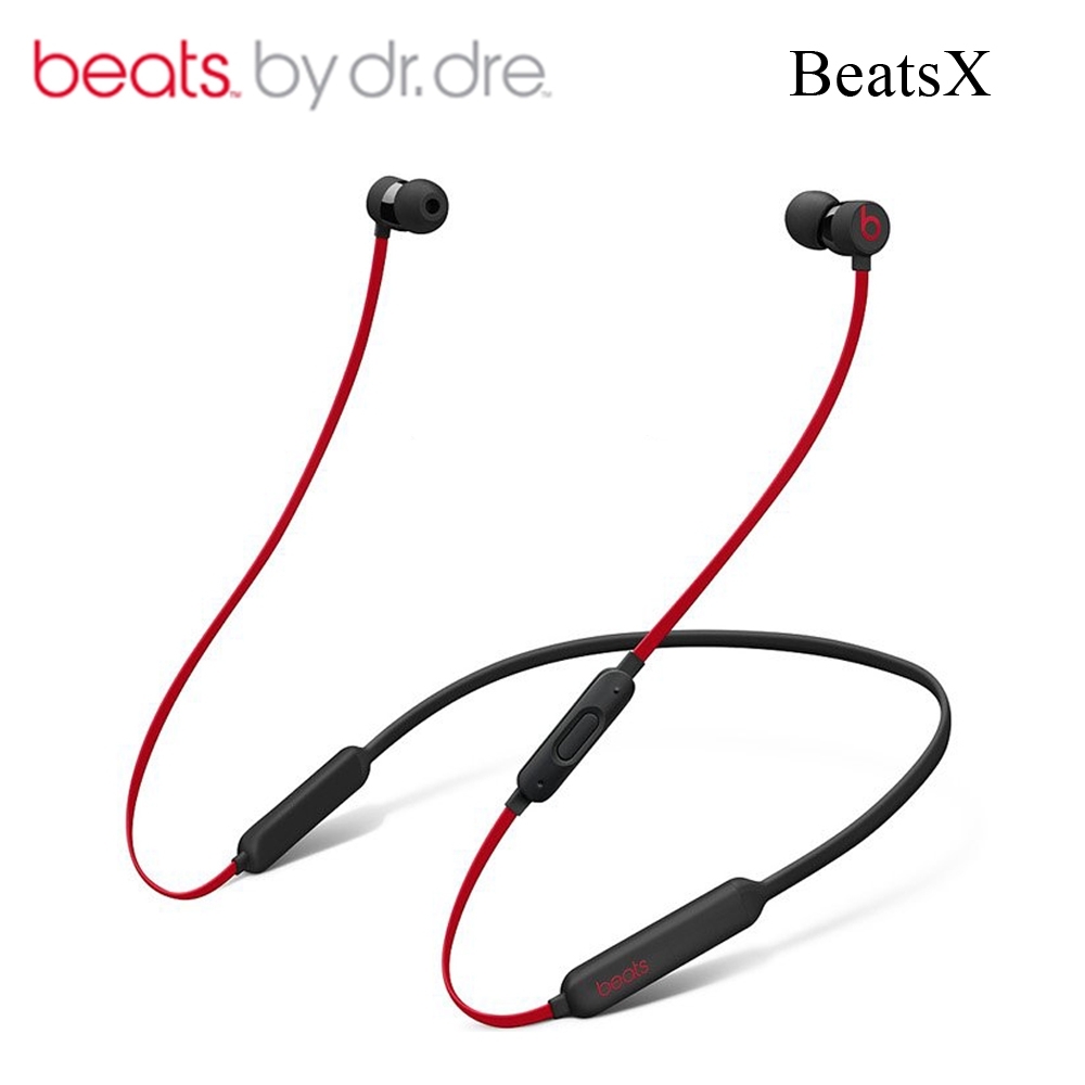 BeatsX 10週年版桀驁黑紅色輕量款藍牙無線耳機8H線控通話| Beats