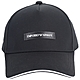 Emporio Armani 字母皮牌飾棉質棒球帽(黑色) product thumbnail 1