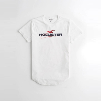 hollister hco 短袖 t恤 白色 1227