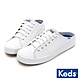 Keds KICKSTART 極簡時尚綁帶穆勒鞋-白 product thumbnail 1