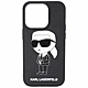 KARL LAGERFELD K/IKONIK  iPhone 14 Pro 卡爾 老佛爺印花十字紋手機殼(黑色) product thumbnail 1