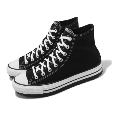 Converse 厚爪鞋 Chuck Taylor All Star City Trek HI 男女鞋 帆布 黑 厚底 A06776C