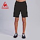 le coq sportif 法國公雞牌側邊文字LOGO印花運動短褲 男-黑 product thumbnail 1