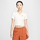 NIKE 上衣 女款 短袖上衣 運動 AS W NSW ESSNTL SS POLO CRP TO 白 DV7885-133 (3S3703) product thumbnail 1