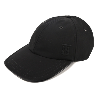 BURBERRY TB LOGO棉質棒球帽(黑色)