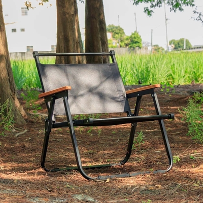 Amos 鐵管折疊櫸木扶手露營椅(露營椅/折疊椅)