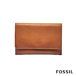 FOSSIL PAUL 名片包 零錢包-駝色