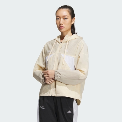 adidas 外套 女款 運動連帽外套 亞規 RCO WV JKT2 米黃 IP0752