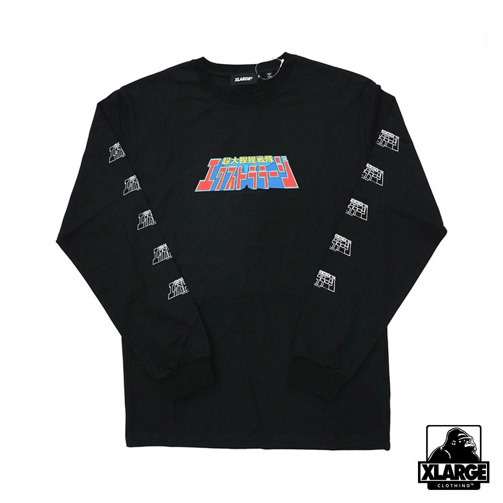 XLARGE L/S TEE XL POWER RANGERS TEE長袖T恤-黑