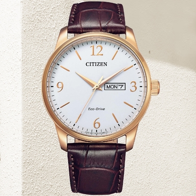 CITIZEN星辰 GENT S系列 光動能時尚日期腕錶 母親節 禮物 41.8mm/BM8553-16A