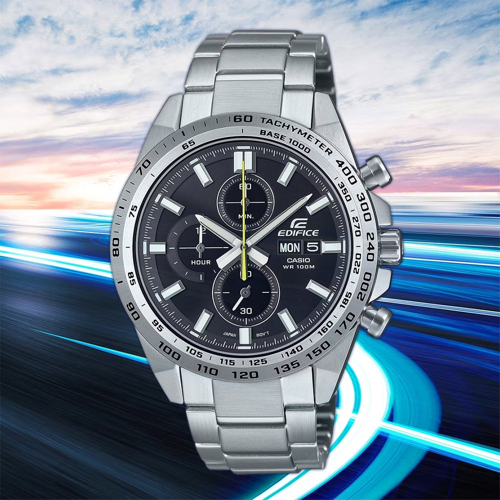 CASIO 卡西歐 EDIFICE 經典運動計時手錶 送禮首選 EFR-574D-1A