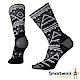 SmartWool 女 幾何圖形中長襪 黑色 product thumbnail 1