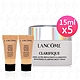 LANCOME蘭蔻 超極光亮白彈嫩保濕霜15mlx5(贈零粉感超持久粉底5mlx2-#PO-01) product thumbnail 1