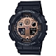 G-SHOCK 時尚霧面黑搭配玫瑰金設計風格雙顯錶-(GA-100MMC-1A)/55mm product thumbnail 1