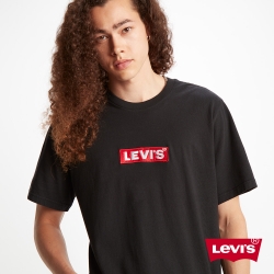 Levis 男款 短袖T恤 立體刺繡泡泡Logo 黑