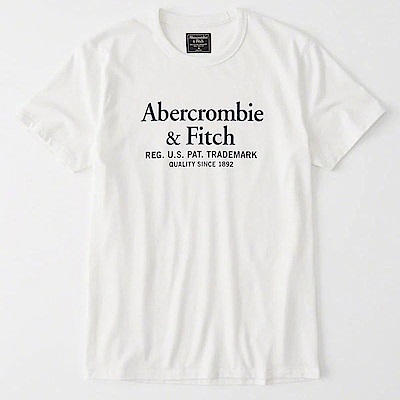 af a&f Abercrombie & Fitch 短袖 T恤 白 0851