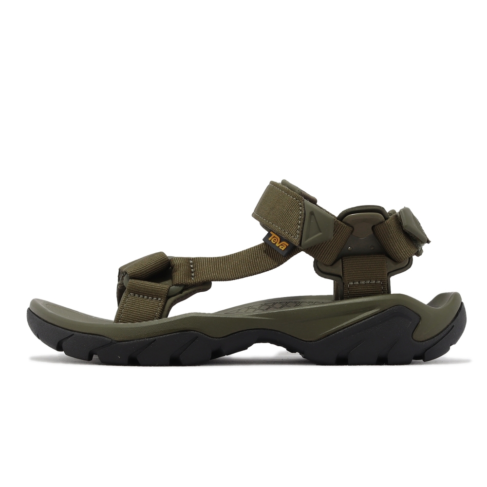 Teva Men's Open Toe Sandals, Flooded Dark Olive, 8 