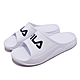 Fila 拖鞋 Plumpy Slide 白 藍 男鞋 防水 輕便 經典 基本款 斐樂 4S334W113 product thumbnail 1