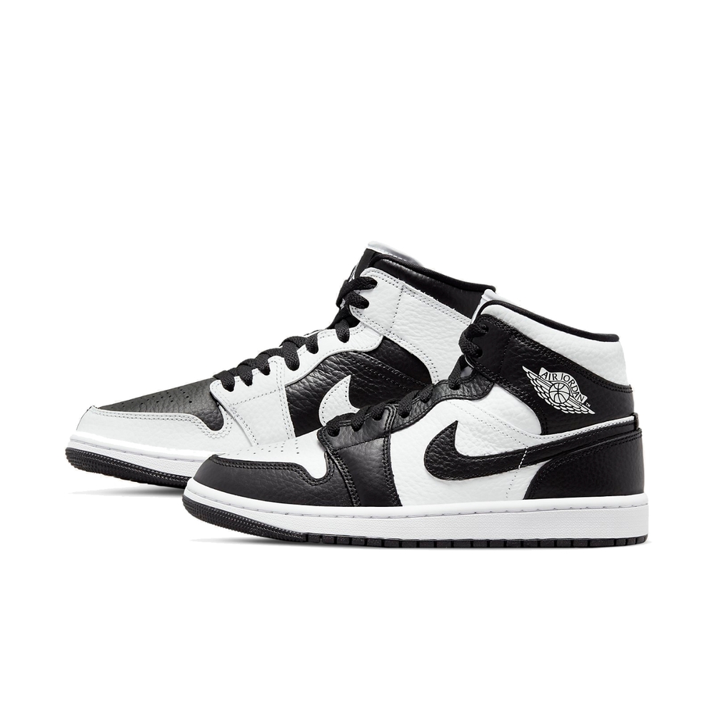 Nike 休閒鞋Air Jordan 1 Mid SE 黑白太極陰陽女鞋男鞋AJ1 高筒1代