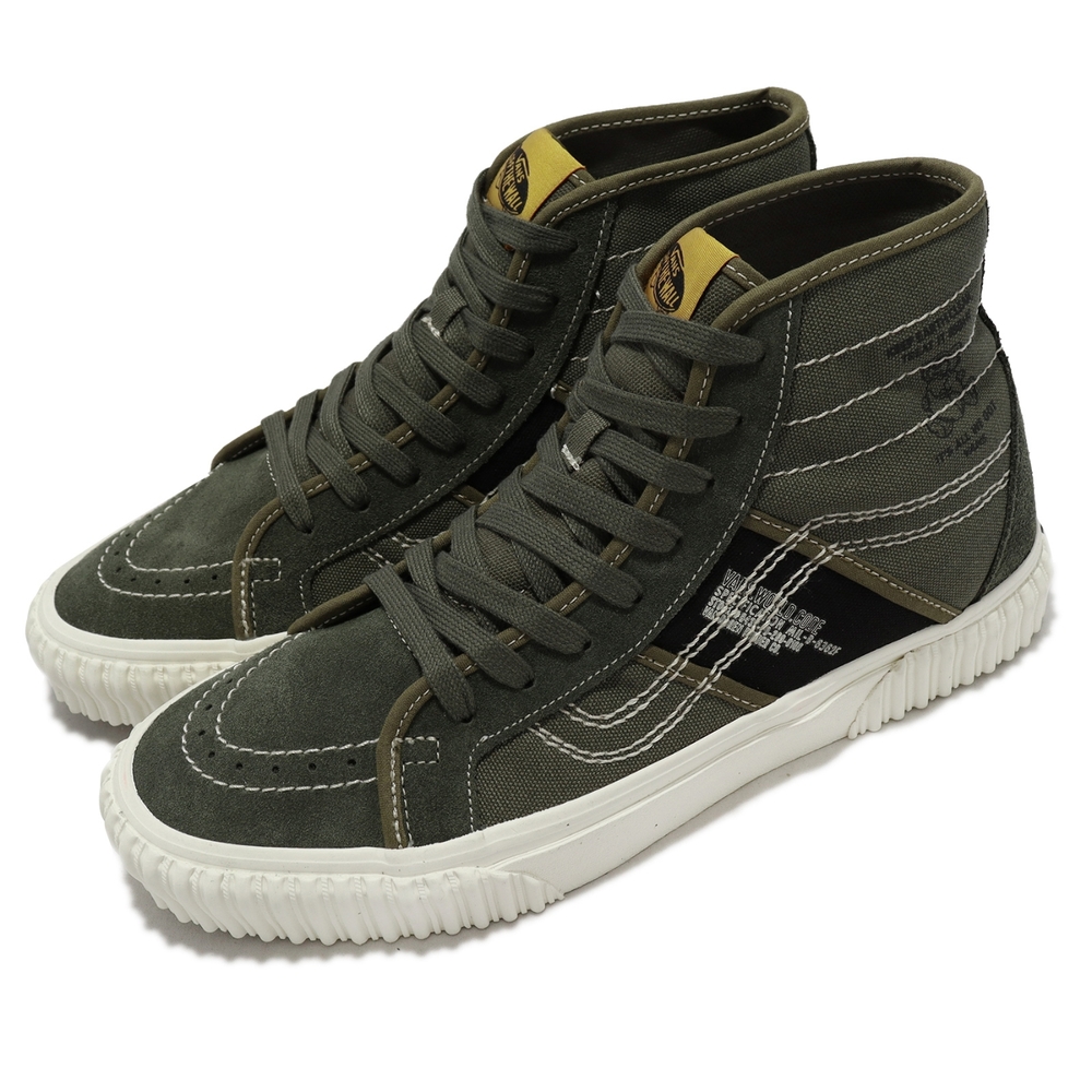 Vans 休閒鞋 Sk8-Hi Gym Issue 軍綠 黑 男鞋 高筒 小熊 World Code VN0A5JIUA06