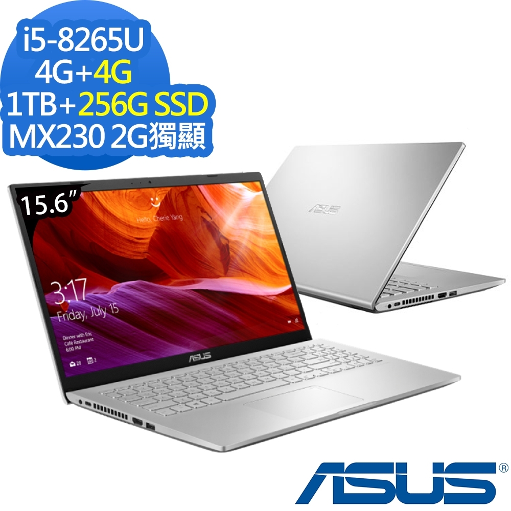 ASUS X509FJ 15吋筆電 i5-8265U/8G/1TB+256G/MX230特效能筆電