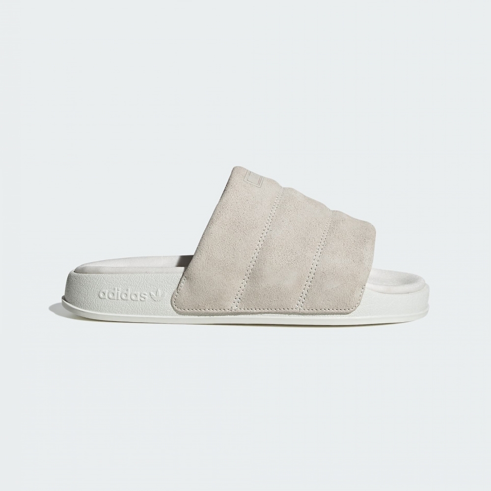 Adidas Adilette Essential W [IF3572] 女 涼拖鞋 經典 三葉草 休閒 麂皮 舒適 紫