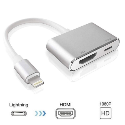 Lightning 轉HDMI APPLE iPhone iPad 蘋果數位影音轉接線 充電線轉接頭 蘋果apple 1080P 轉接線加充電二合一高清HDMI轉接線 鋁合金版