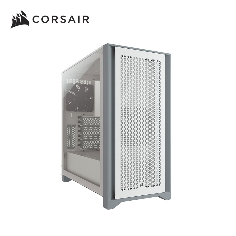 海盜船 CORSAIR 4000D-白 AIRFLOW 鋼化玻璃 ATX 機殼