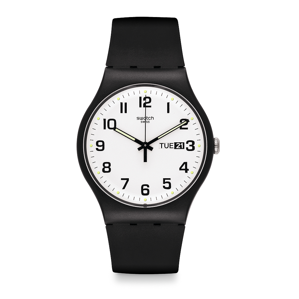 Swatch 原創系列 TWICE AGAIN 雙次驚艷手錶-41mm