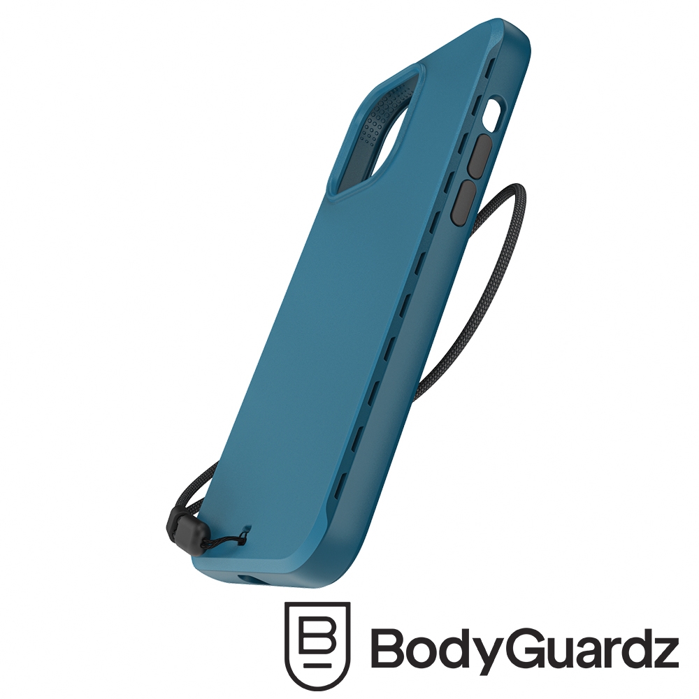 美國 BGZ/BodyGuardz iPhone 15 Pro Max Paradigm Pro 散熱氣道防摔抗菌手機殼 - 優雅藍