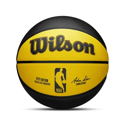 Wilson 籃球 NBA 黃 黑 金洲勇士 城市限定 7號球 吸濕 排汗 威爾森 WZ4024210XB7