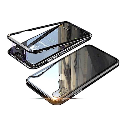 BOTYE萬磁王系列 iPhone X/XS (5.8吋) 航空鋁合金+玻璃保護殼