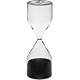 《VERSA》5分鐘柱型玻璃沙漏(黑) | 計時沙漏 product thumbnail 1
