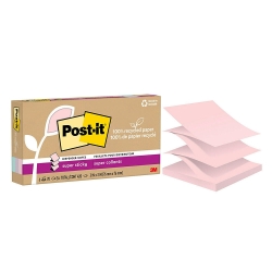 3M Post-it 利貼 狠黏 環保抽取式便條紙 76x76mm（70張 /本）混色6本 /盒 R330R-6SSNRP