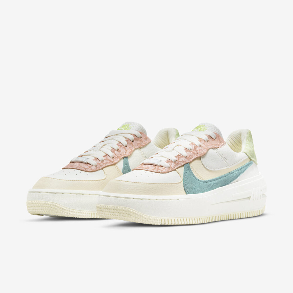 Nike Wmns AF1 LO PLT.AF.ORM [DX2671-100] 女休閒鞋經典AF1 厚底白彩