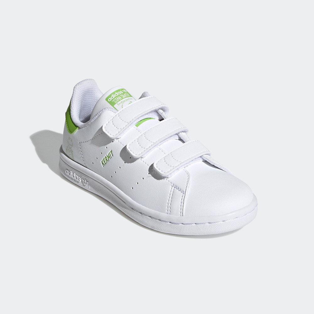 Adidas Stan Smith Cf C [FZ1153] 大童鞋運動休閒魔鬼氈科米蛙愛迪達白 