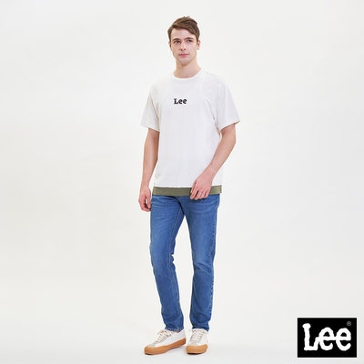 Lee 男款 705 中腰標準小直筒牛仔褲 中藍洗水