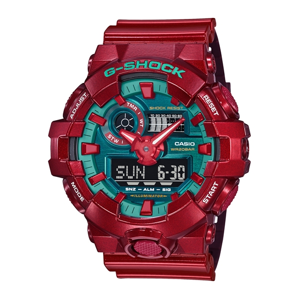 CASIO卡西歐G-SHOCK 巨龍系列街頭風潮x傳統文化赤火龍GA-700DBR-4A_53